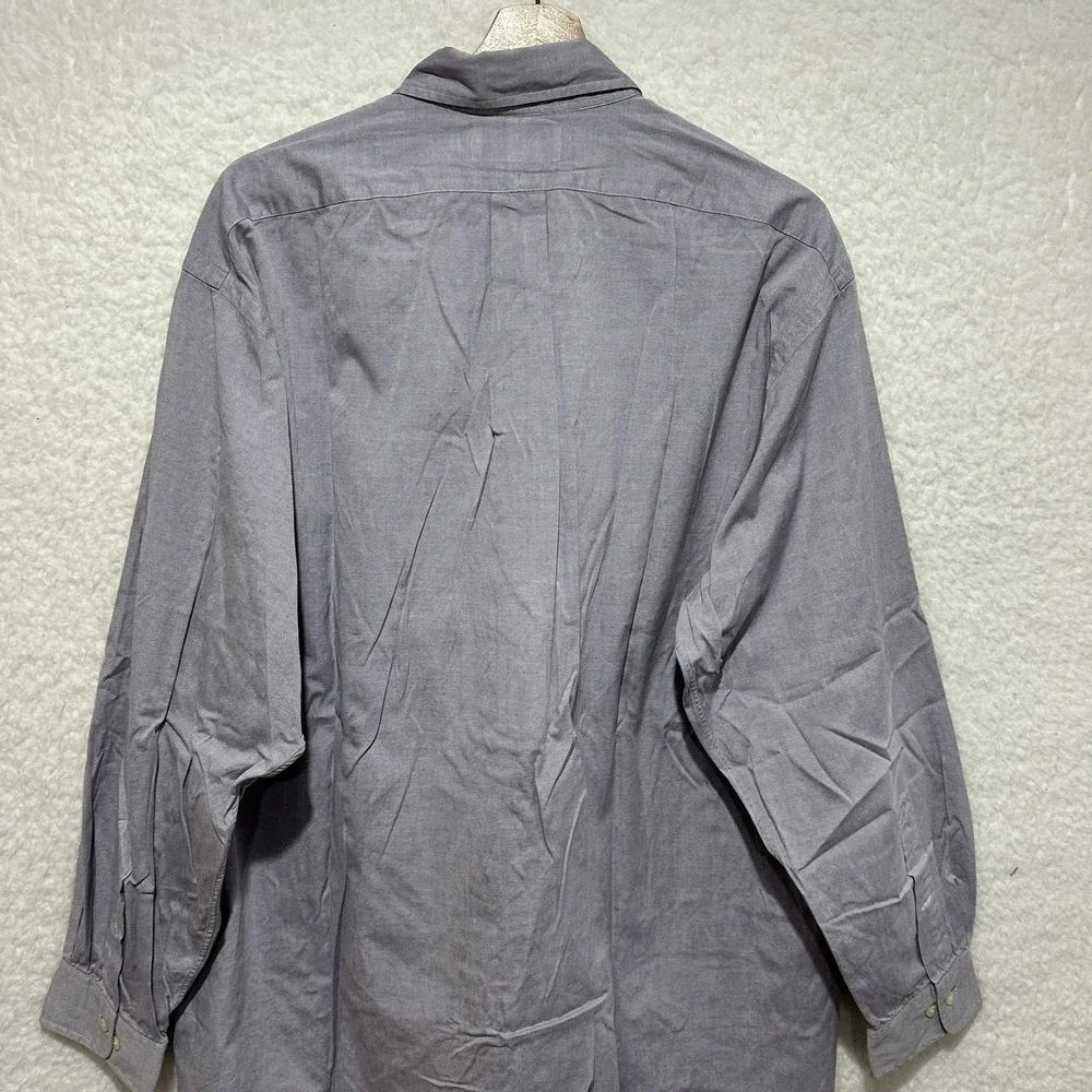 Polo Ralph Lauren Yarmouth Purple Button‎ Down Long Sleeve Shirt Size 17 34/35
